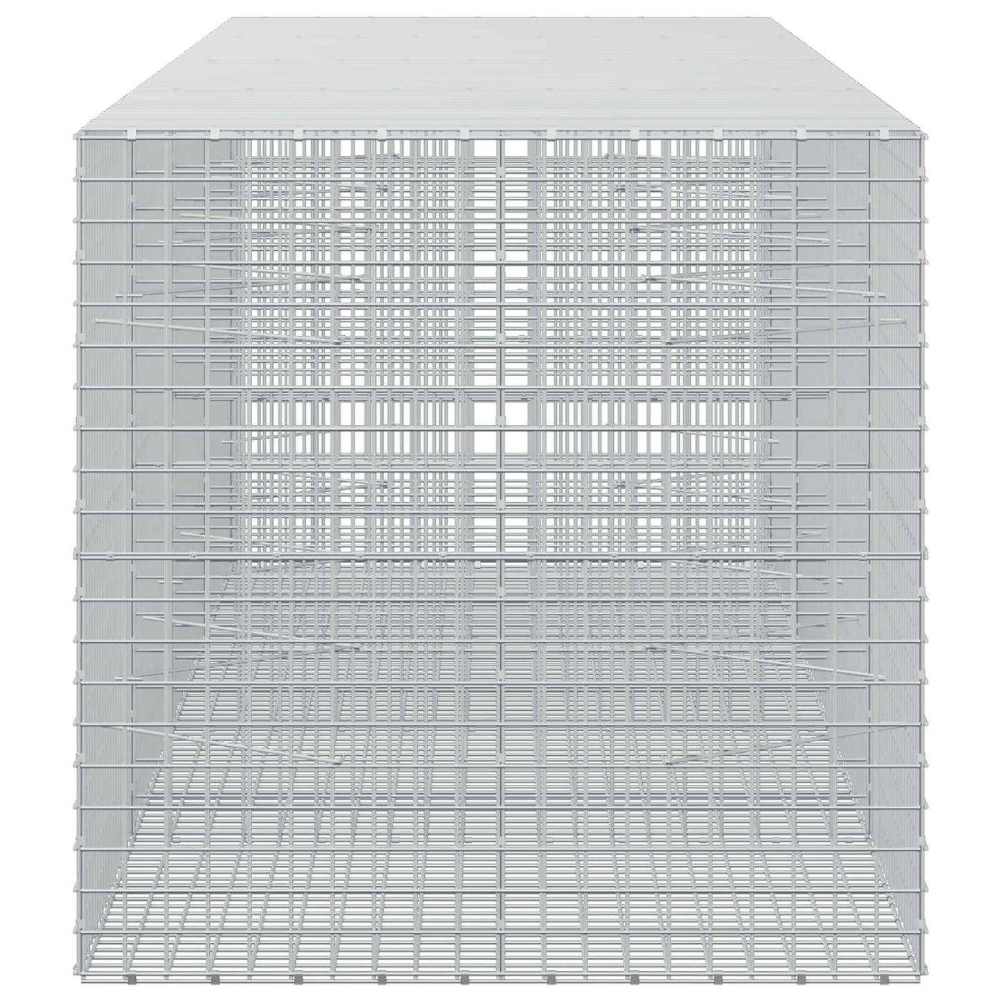 vidaXL Γκαμπιόν με Σύρμα 3,5 mm και Πλέγμα 5x5 cm 400x100x100 εκ