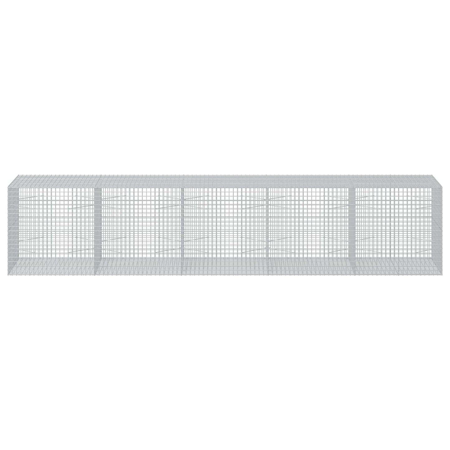 vidaXL Γκαμπιόν με Σύρμα 3,5 mm και Πλέγμα 5x5 cm 500x100x100 εκ