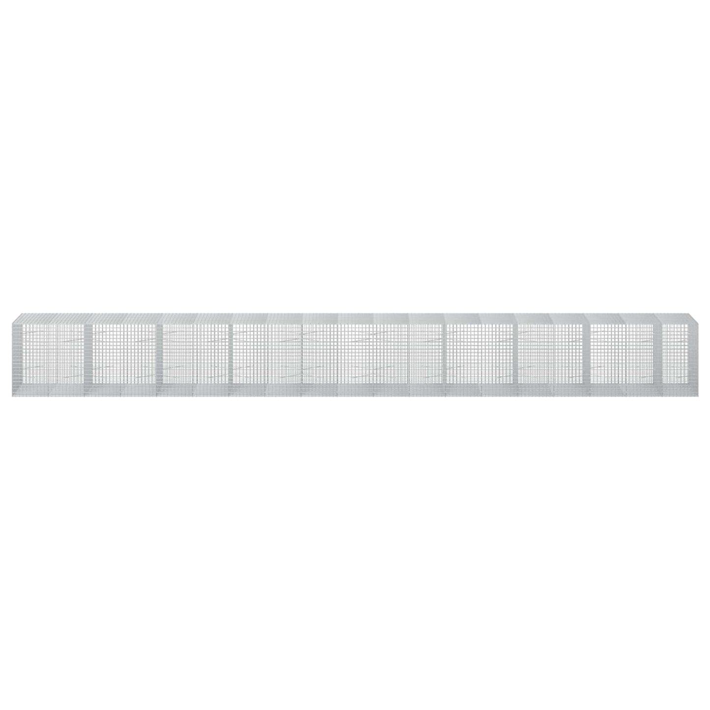 vidaXL Γκαμπιόν με Σύρμα 3,5 mm και Πλέγμα 5x5 cm 950x100x100 εκ