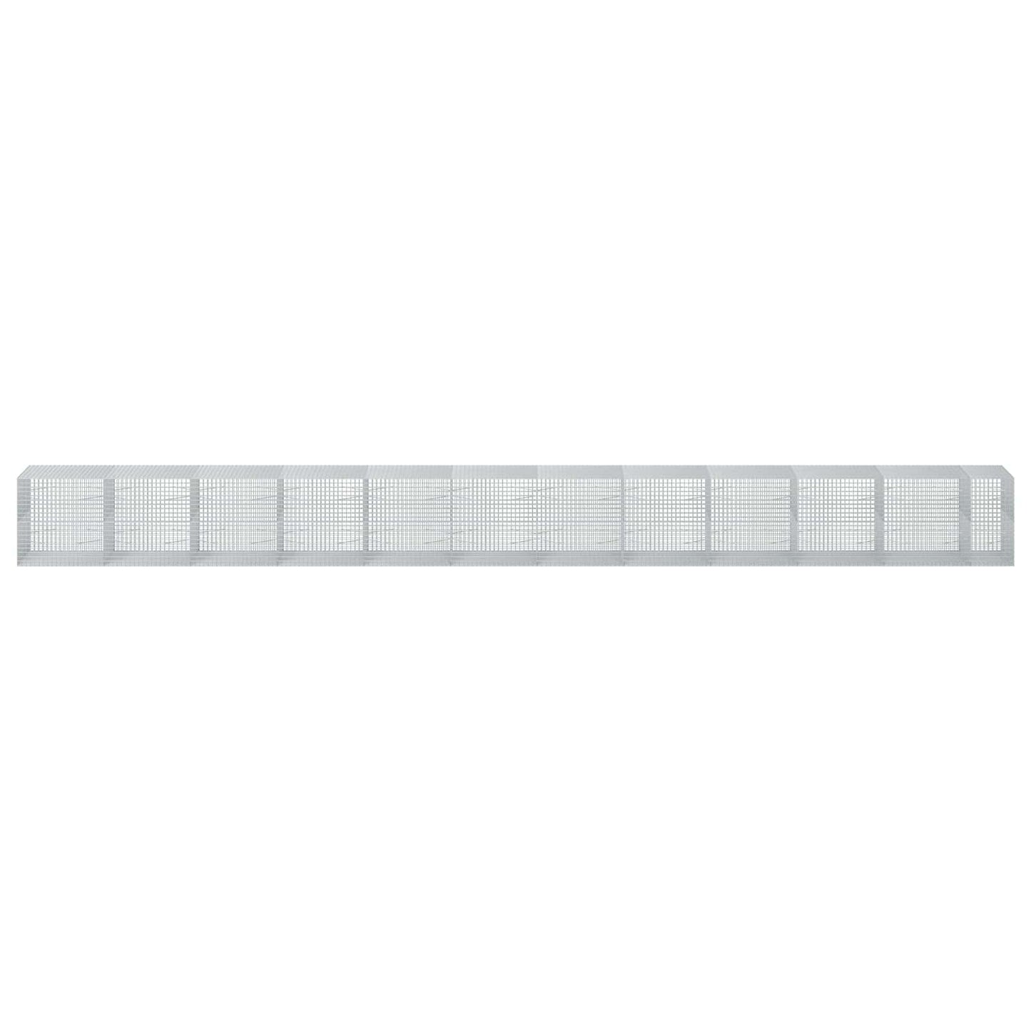 vidaXL Γκαμπιόν με Σύρμα 3,5 mm και Πλέγμα 5x5 cm 1150x100x100 εκ.