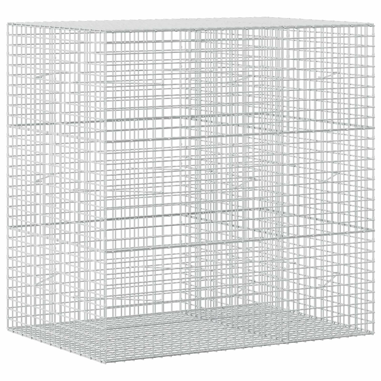 vidaXL Γκαμπιόν με Σύρμα 3,5 mm και Πλέγμα 5x5 cm 150x100x150 εκ.