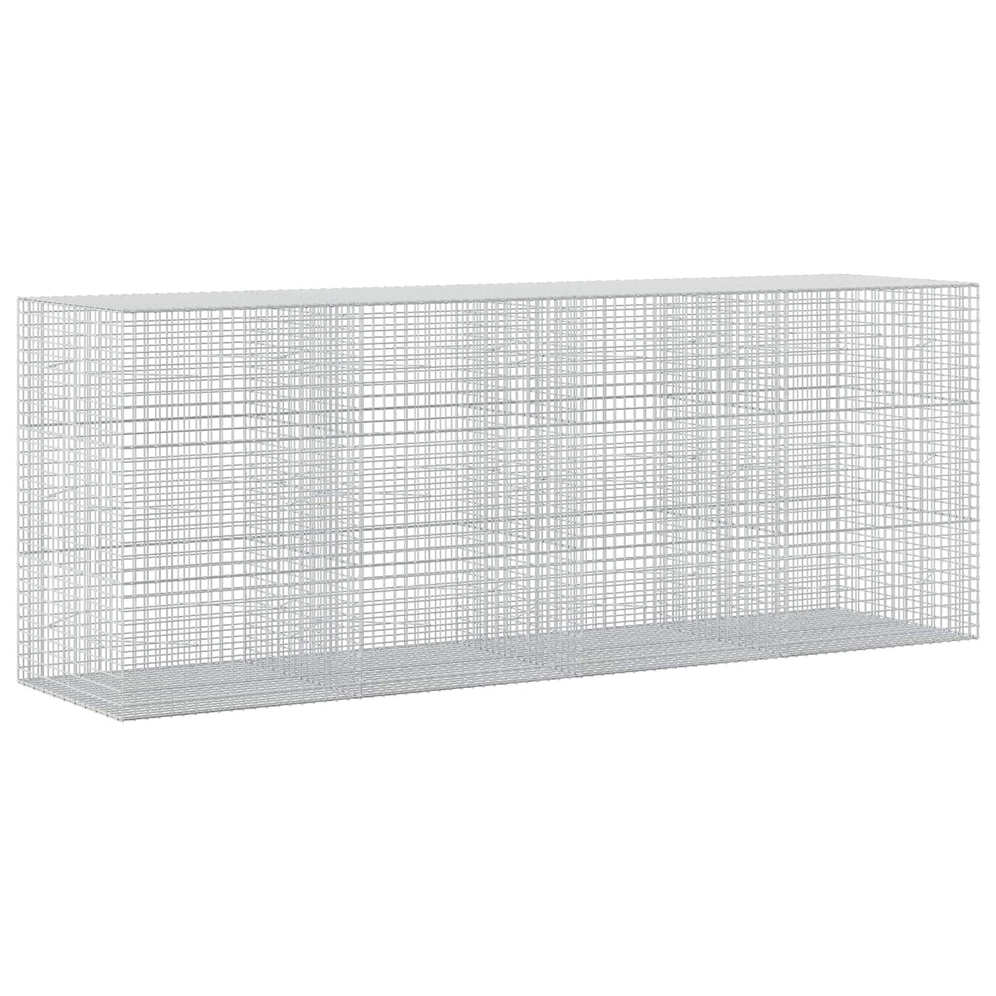 vidaXL Γκαμπιόν με Σύρμα 3,5 mm και Πλέγμα 5x5 cm 400x100x150 εκ.