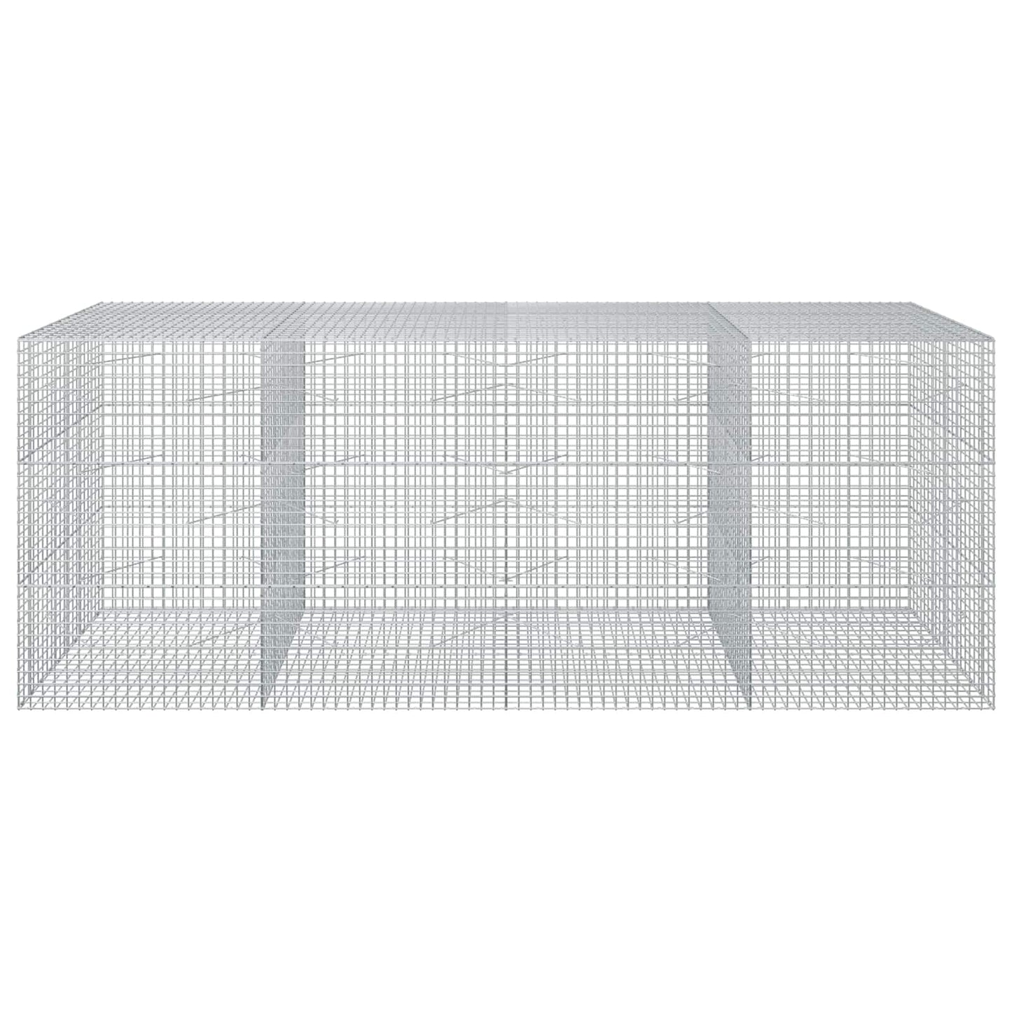 vidaXL Γκαμπιόν με Σύρμα 3,5 mm και Πλέγμα 5x5 cm 400x100x150 εκ.