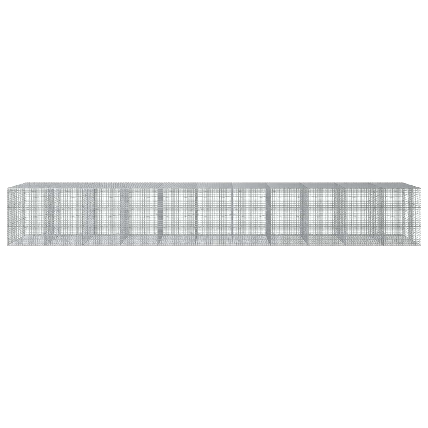 vidaXL Γκαμπιόν με Σύρμα 3,5 mm και Πλέγμα 5x5 cm 1100x100x150 εκ.