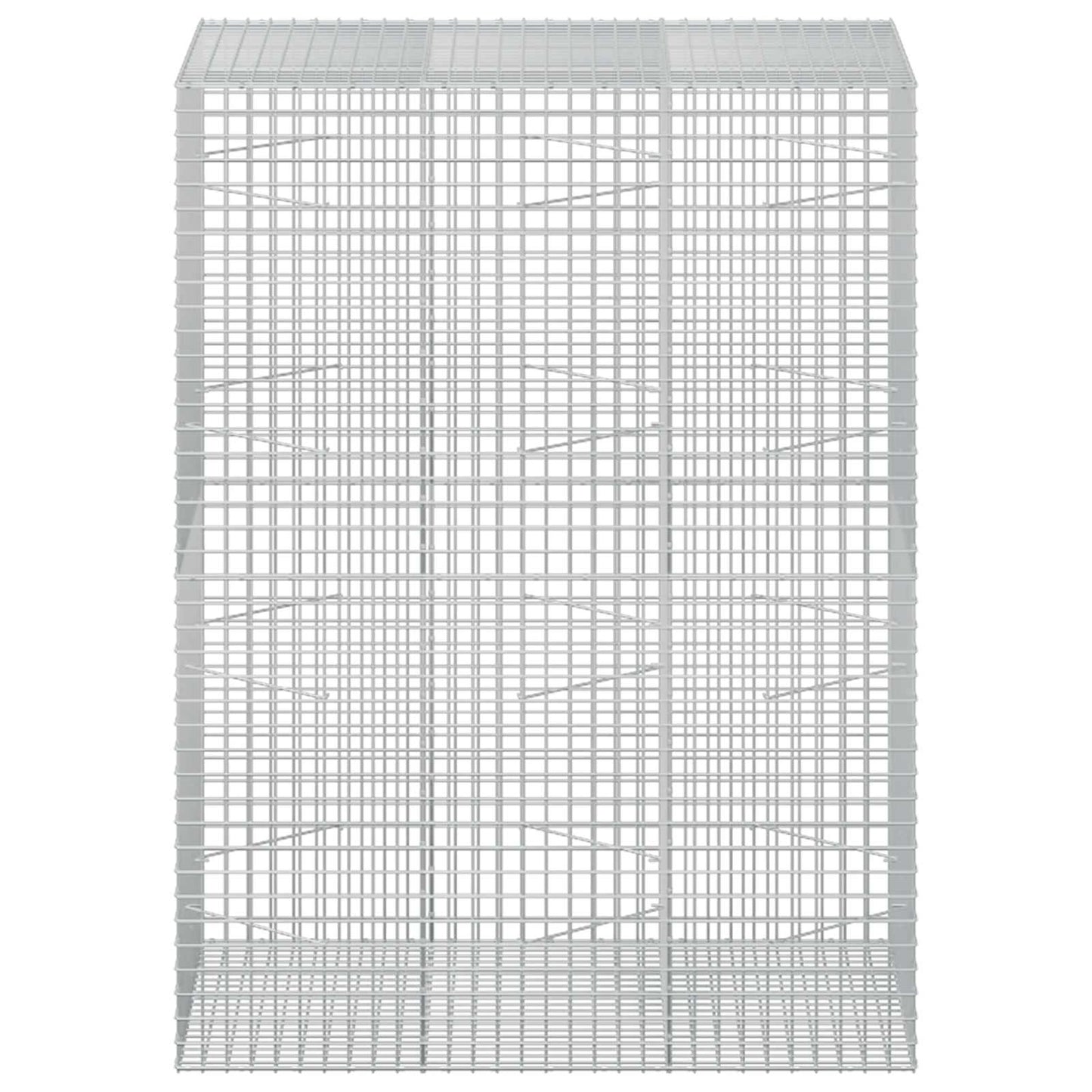 vidaXL Γκαμπιόν με Σύρμα 3,5 mm και Πλέγμα 5x5 cm 150x100x200 εκ.
