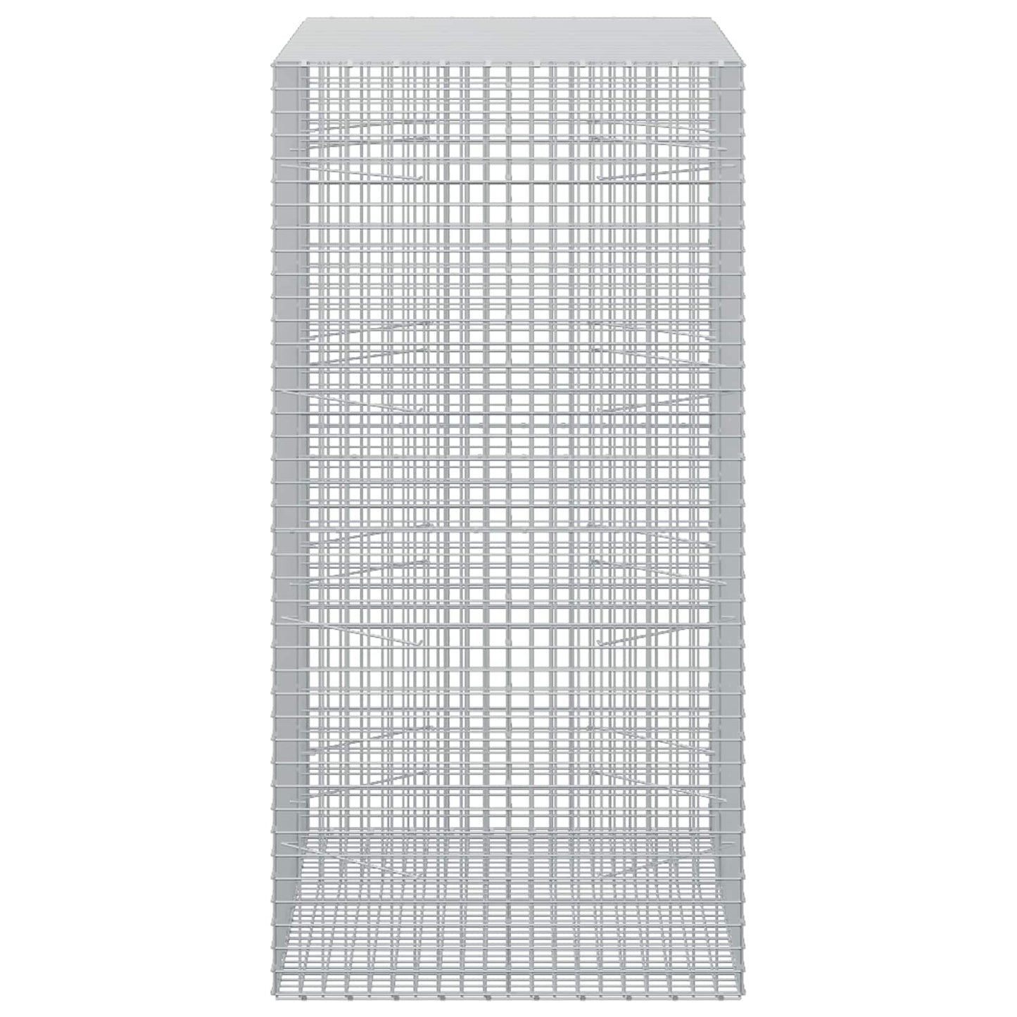 vidaXL Γκαμπιόν με Σύρμα 3,5 mm και Πλέγμα 5x5 cm 150x100x200 εκ.