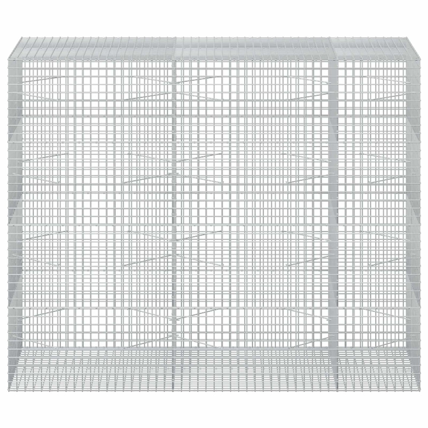 vidaXL Γκαμπιόν με Σύρμα 3,5 mm και Πλέγμα 5x5 cm 250x100x200 εκ.
