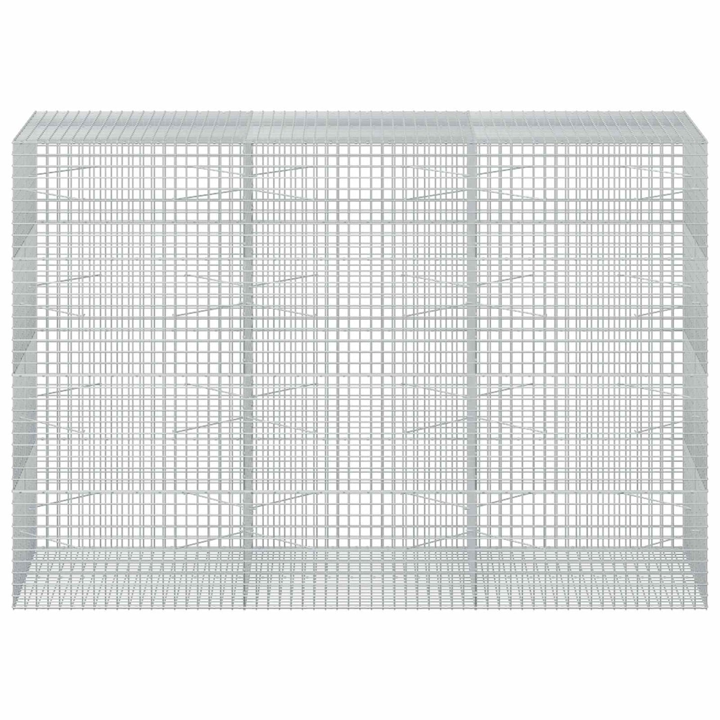 vidaXL Γκαμπιόν με Σύρμα 3,5 mm και Πλέγμα 5x5 cm 300x100x200 εκ