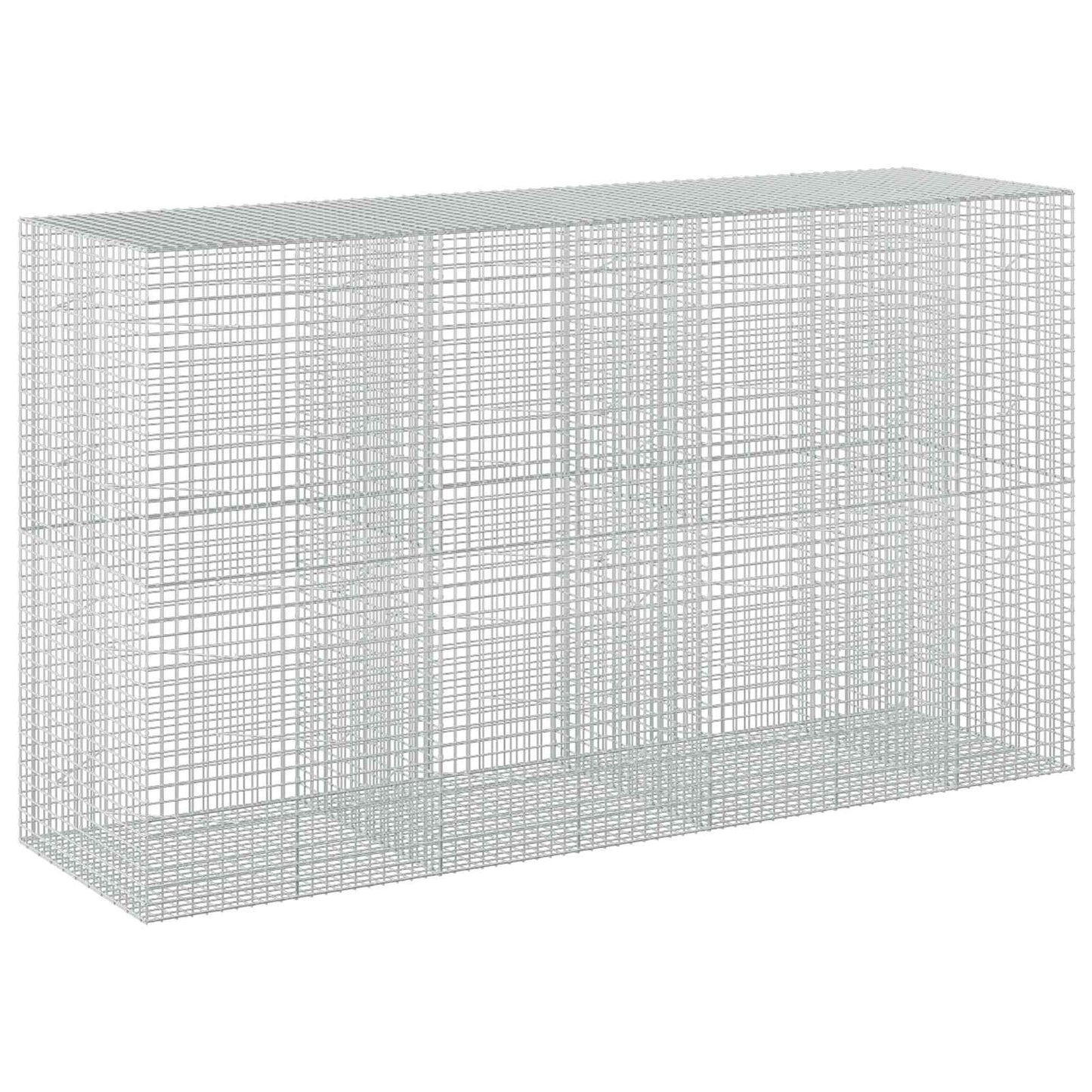 vidaXL Γκαμπιόν με Σύρμα 3,5 mm και Πλέγμα 5x5 cm 350x100x200 εκ.