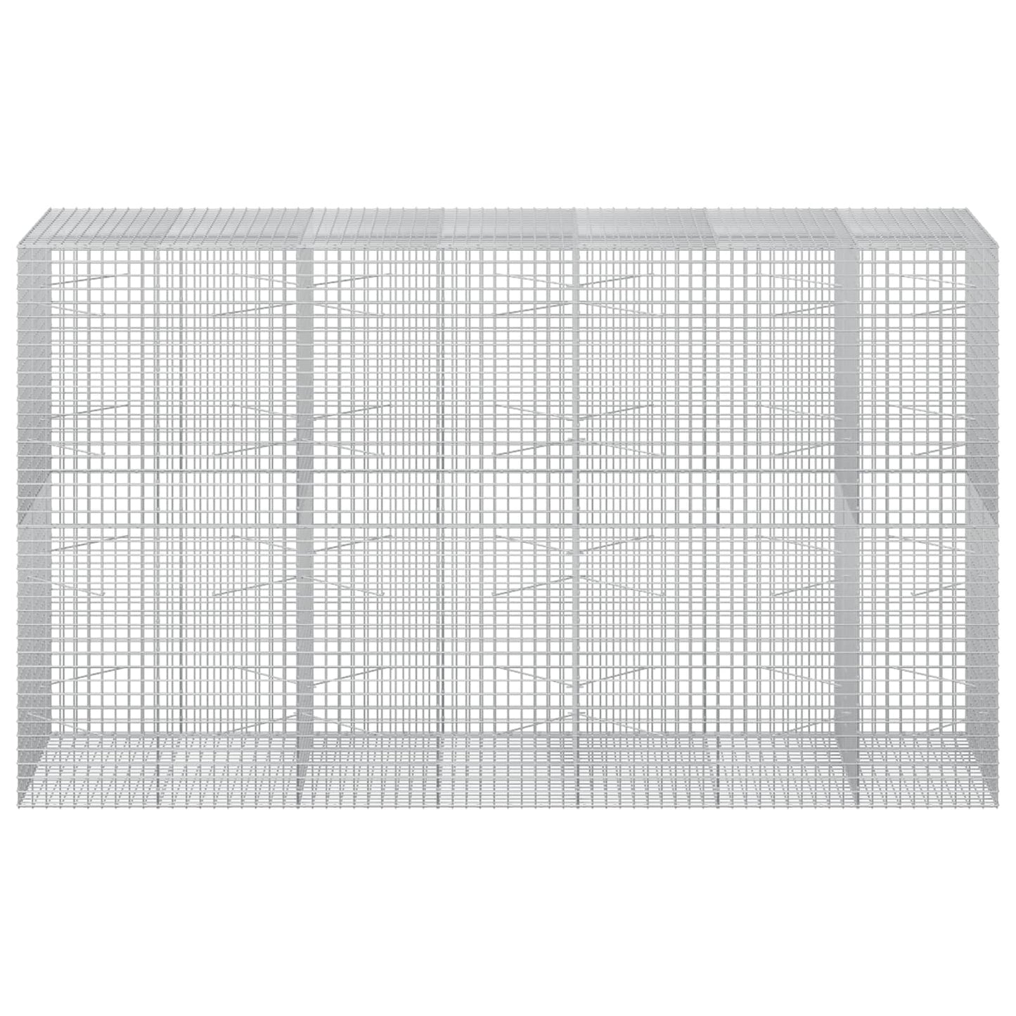 vidaXL Γκαμπιόν με Σύρμα 3,5 mm και Πλέγμα 5x5 cm 350x100x200 εκ.