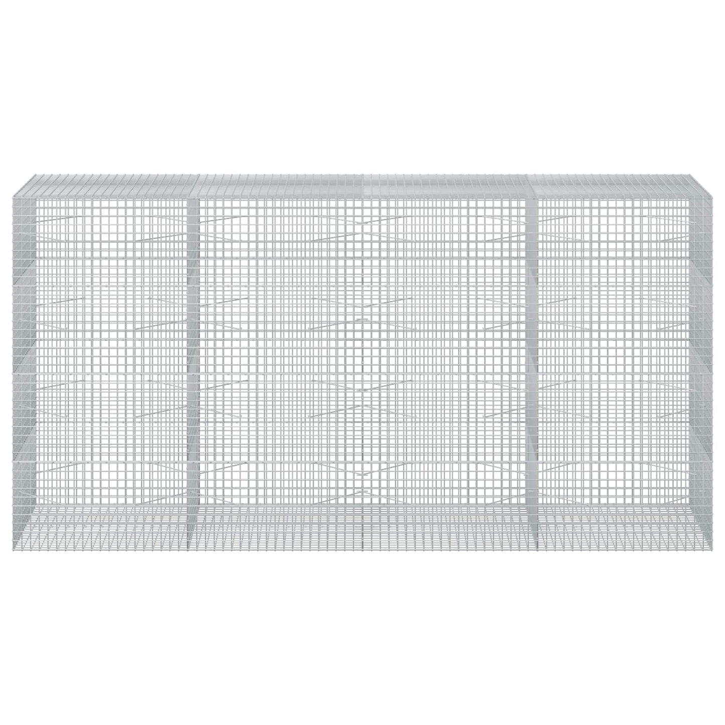 vidaXL Γκαμπιόν με Σύρμα 3,5 mm και Πλέγμα 5x5 cm 400x100x200 εκ