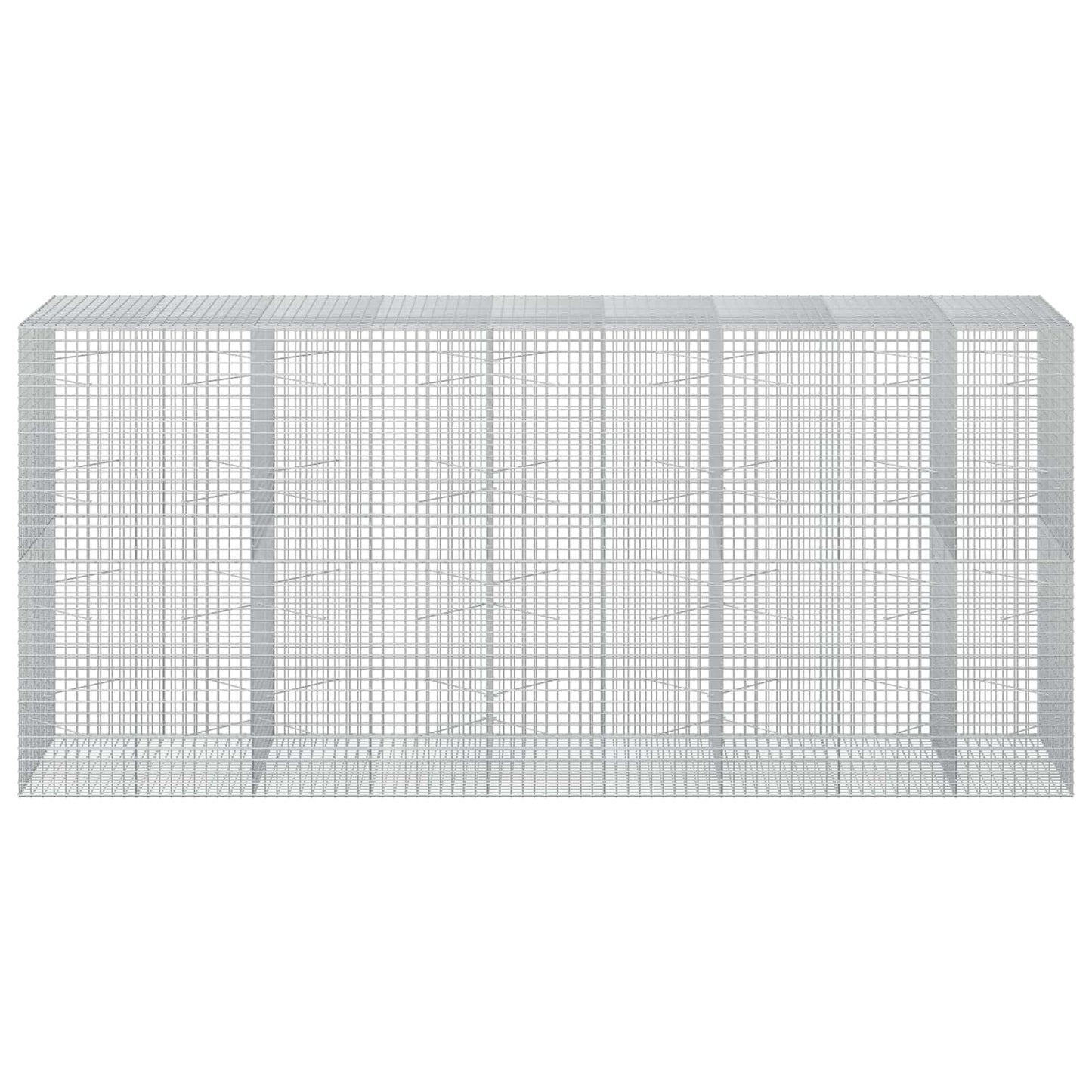 vidaXL Γκαμπιόν με Σύρμα 3,5 mm και Πλέγμα 5x5 cm 450x100x200 εκ