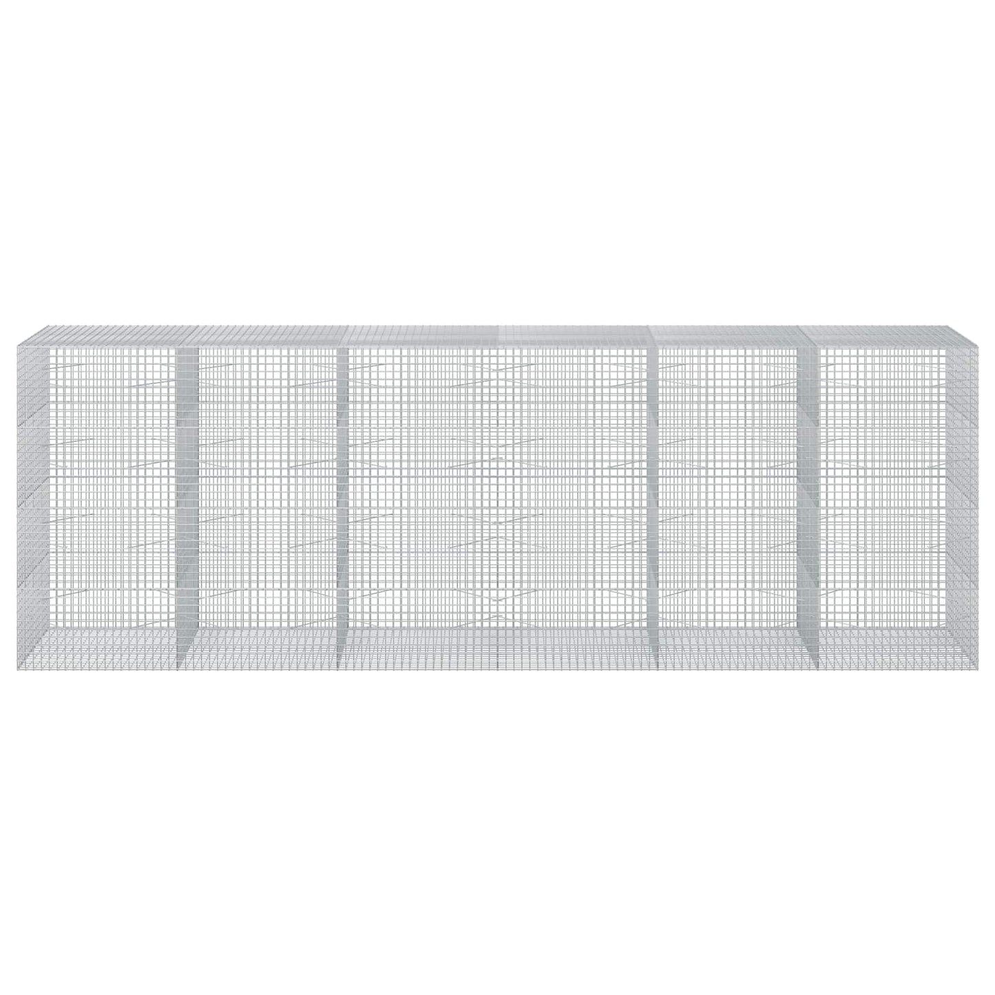 vidaXL Γκαμπιόν με Σύρμα 3,5 mm και Πλέγμα 5x5 cm 600x100x200 εκ