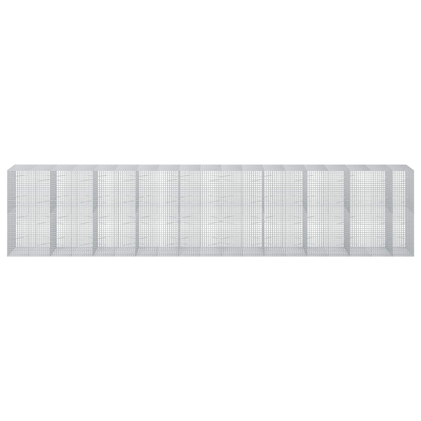 vidaXL Γκαμπιόν με Σύρμα 3,5 mm και Πλέγμα 5x5 cm 950x100x200 εκ
