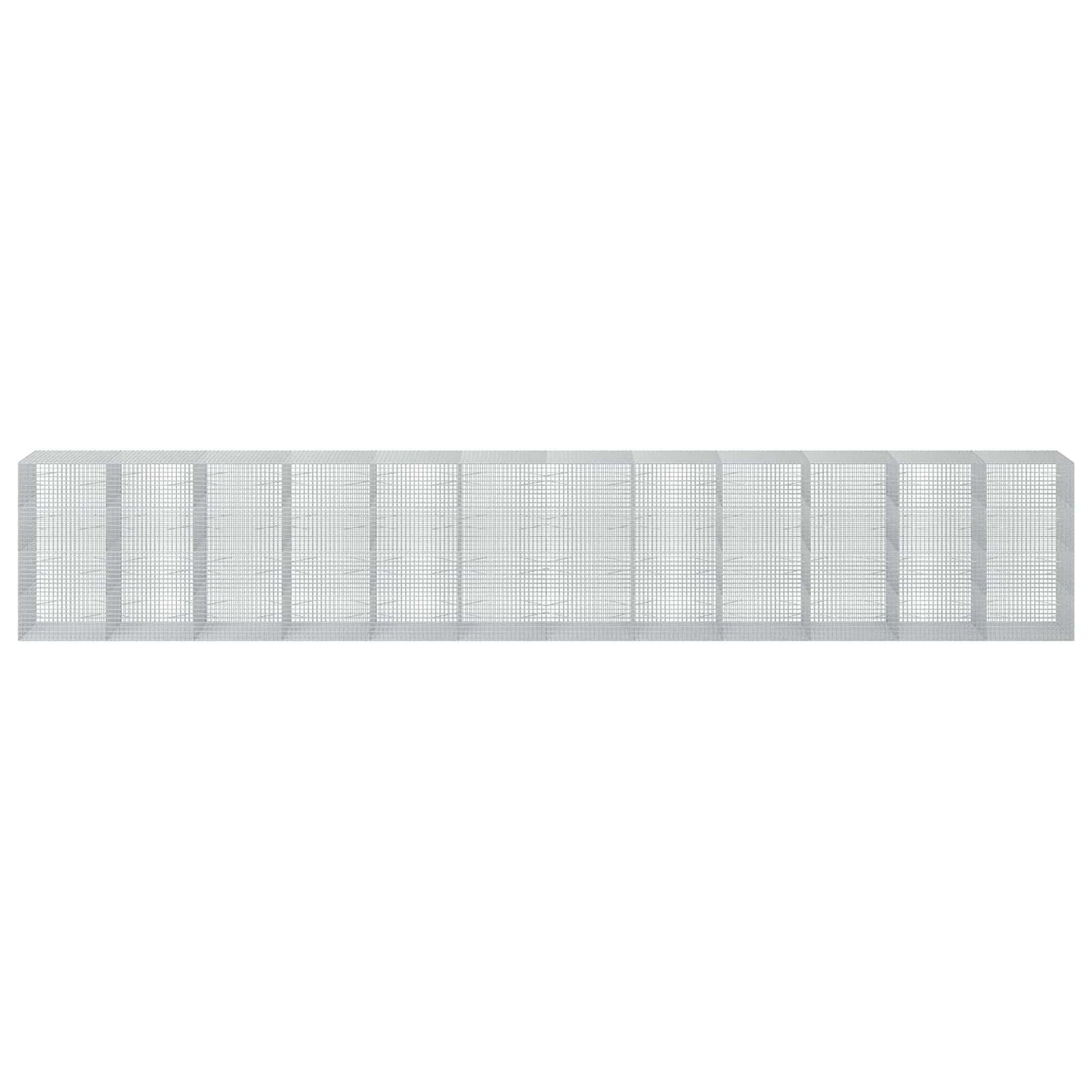 vidaXL Γκαμπιόν με Σύρμα 3,5 mm και Πλέγμα 5x5 cm 1200x100x200 εκ.