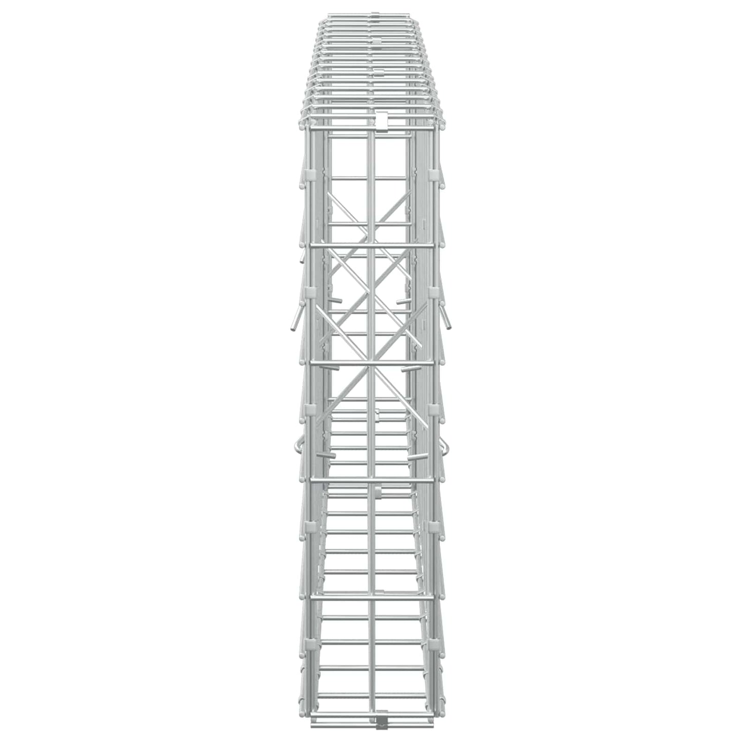 vidaXL Γκαμπιόν με σύρμα 3,5 mm και πλέγμα 5x10 cm 150x10x50 εκ