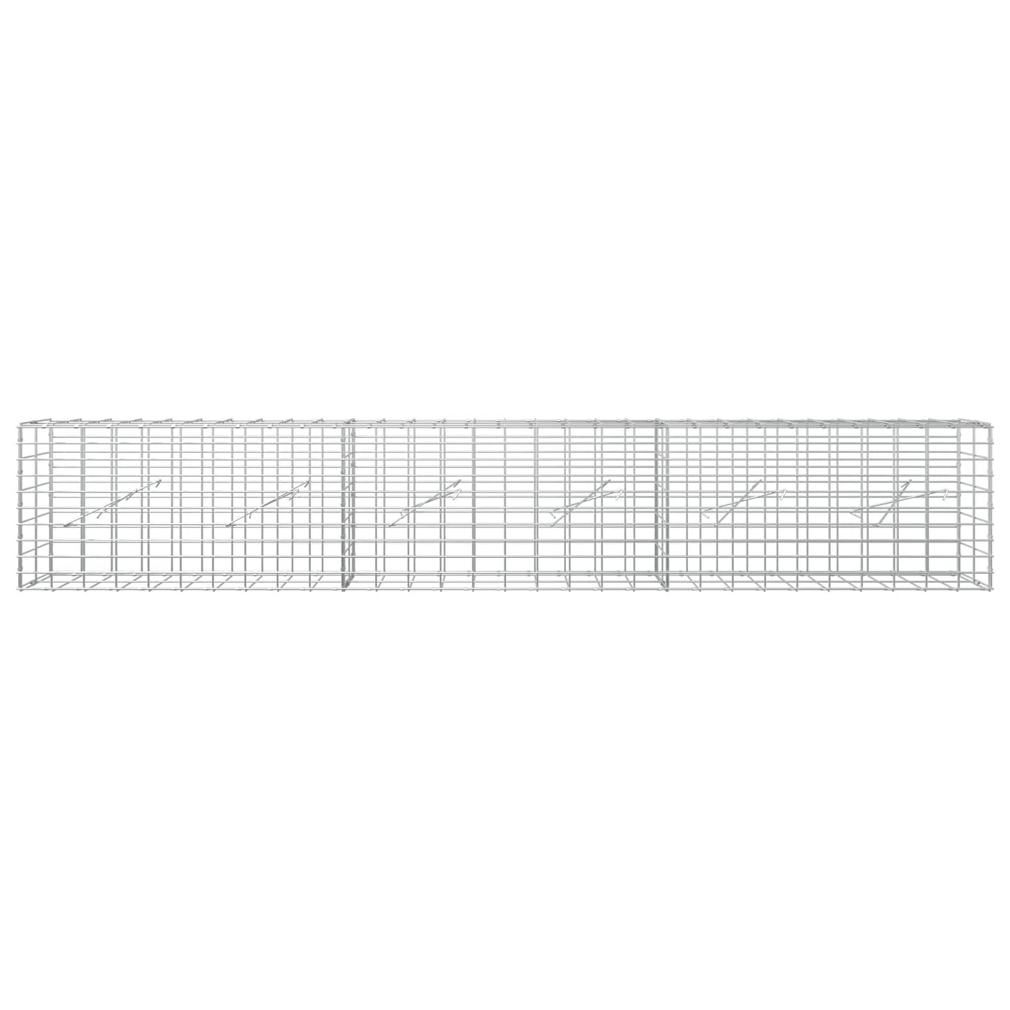 vidaXL Γκαμπιόν με σύρμα 3,5 mm και πλέγμα 5x10 cm 300x10x50 εκ