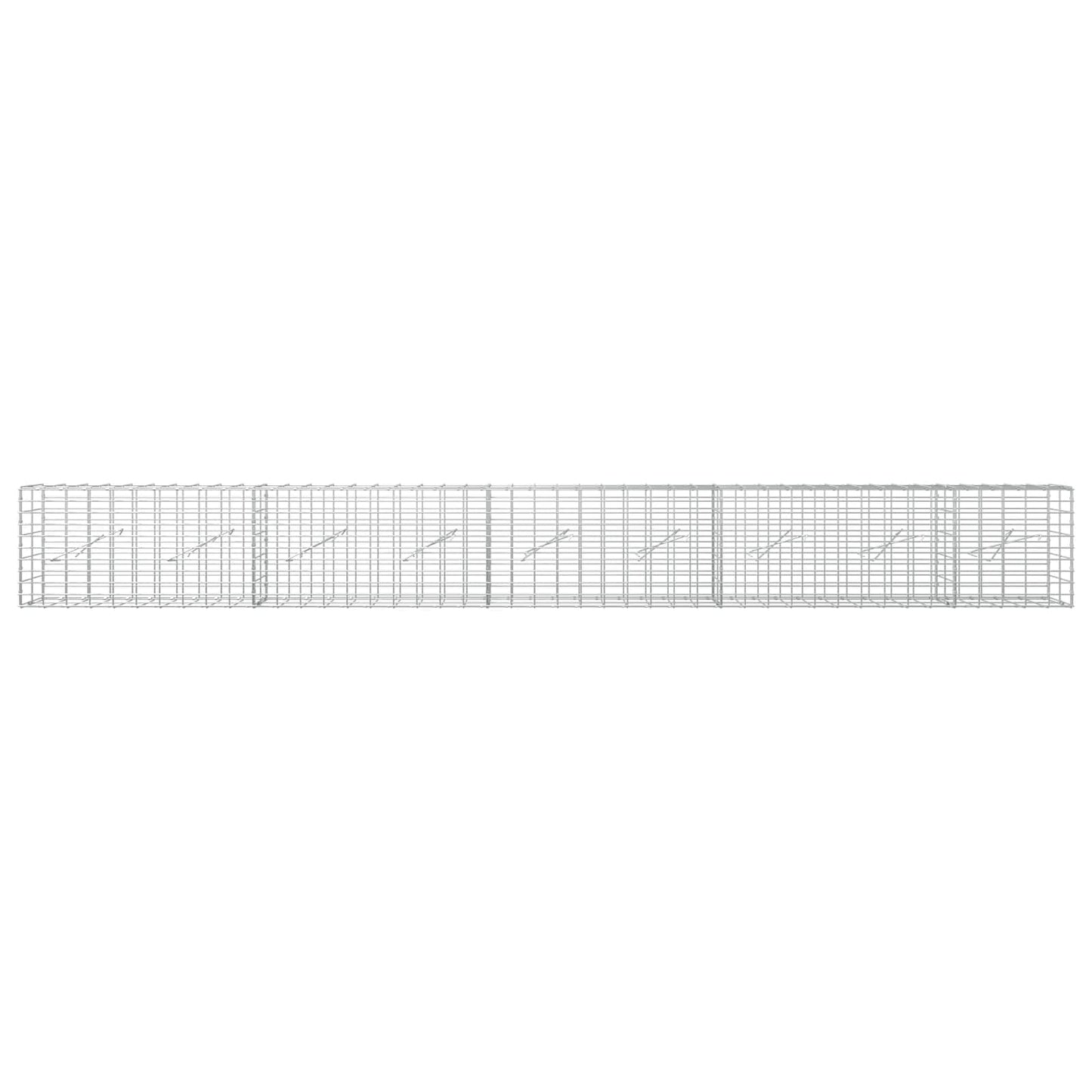 vidaXL Γκαμπιόν με σύρμα 3,5 mm και πλέγμα 5x10 cm 450x10x50 εκ