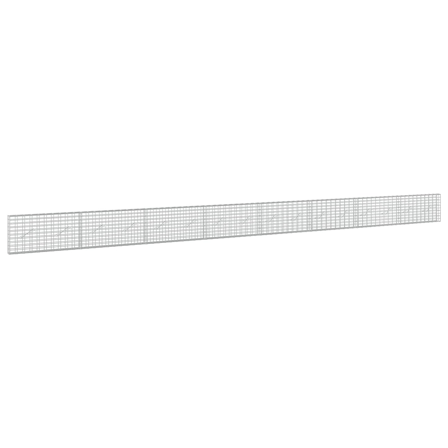 vidaXL Γκαμπιόν με σύρμα 3,5 mm και πλέγμα 5x10 cm 800x10x50 εκ