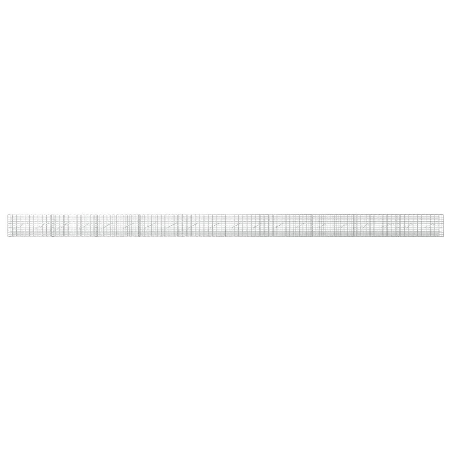 vidaXL Γκαμπιόν με σύρμα 3,5 mm και πλέγμα 5x10 cm 1000x10x50 εκ