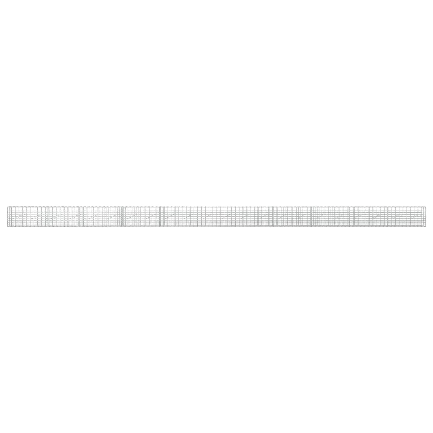 vidaXL Γκαμπιόν με σύρμα 3,5 mm και πλέγμα 5x10 cm 1100x10x50 εκ