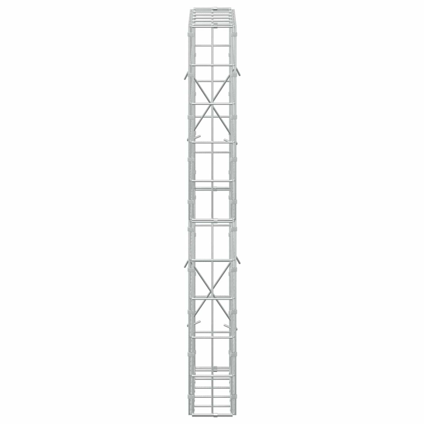 vidaXL Γκαμπιόν με σύρμα 3,5 mm και πλέγμα 5x10 cm 50x10x100 εκ