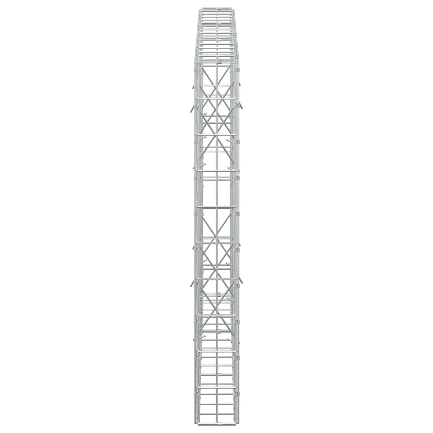 vidaXL Γκαμπιόν με σύρμα 3,5 mm και πλέγμα 5x10 cm 150x10x100 εκ