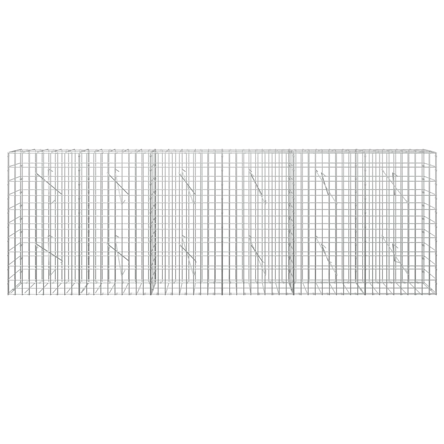 vidaXL Γκαμπιόν με σύρμα 3,5 mm και πλέγμα 5x10 cm 300x10x100 εκ