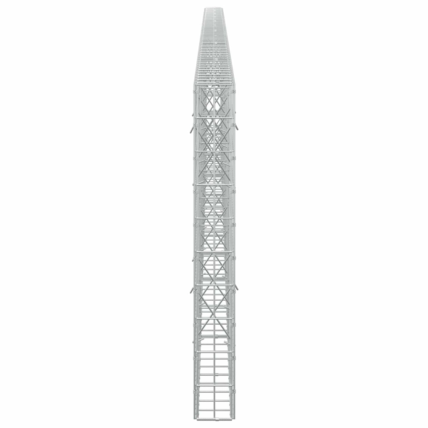 vidaXL Γκαμπιόν με σύρμα 3,5 mm και πλέγμα 5x10 cm 600x10x100 εκ