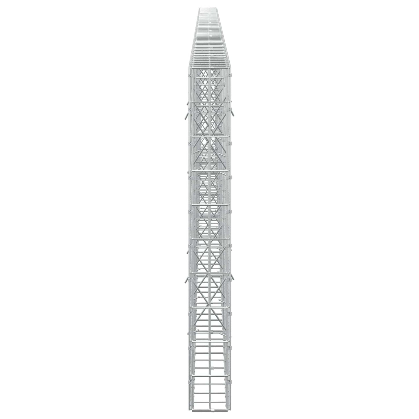 vidaXL Γκαμπιόν με σύρμα 3,5 mm και πλέγμα 5x10 cm 650x10x100 εκ