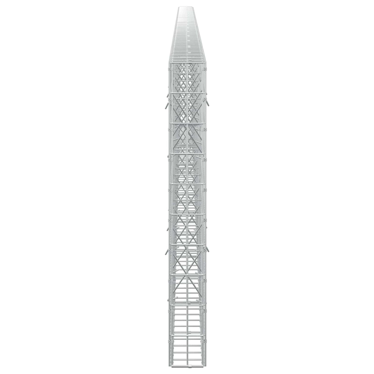 vidaXL Γκαμπιόν με σύρμα 3,5 mm και πλέγμα 5x10 cm 800x10x100 εκ