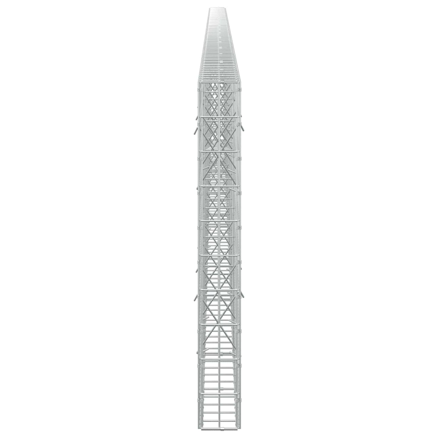 vidaXL Γκαμπιόν με σύρμα 3,5 mm και πλέγμα 5x10 cm 850x10x100 εκ