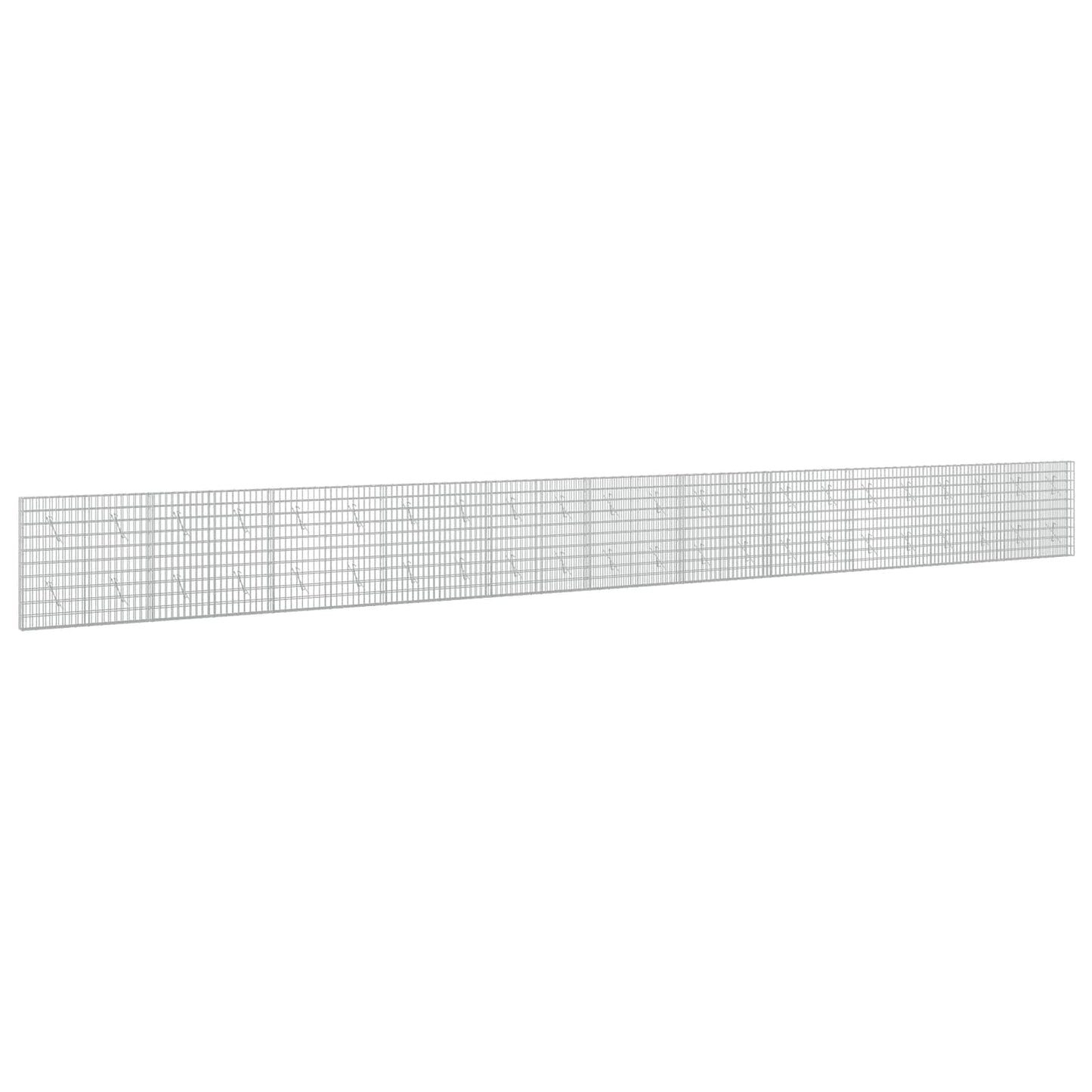 vidaXL Γκαμπιόν με σύρμα 3,5 mm και πλέγμα 5x10 cm 1100x10x100 εκ