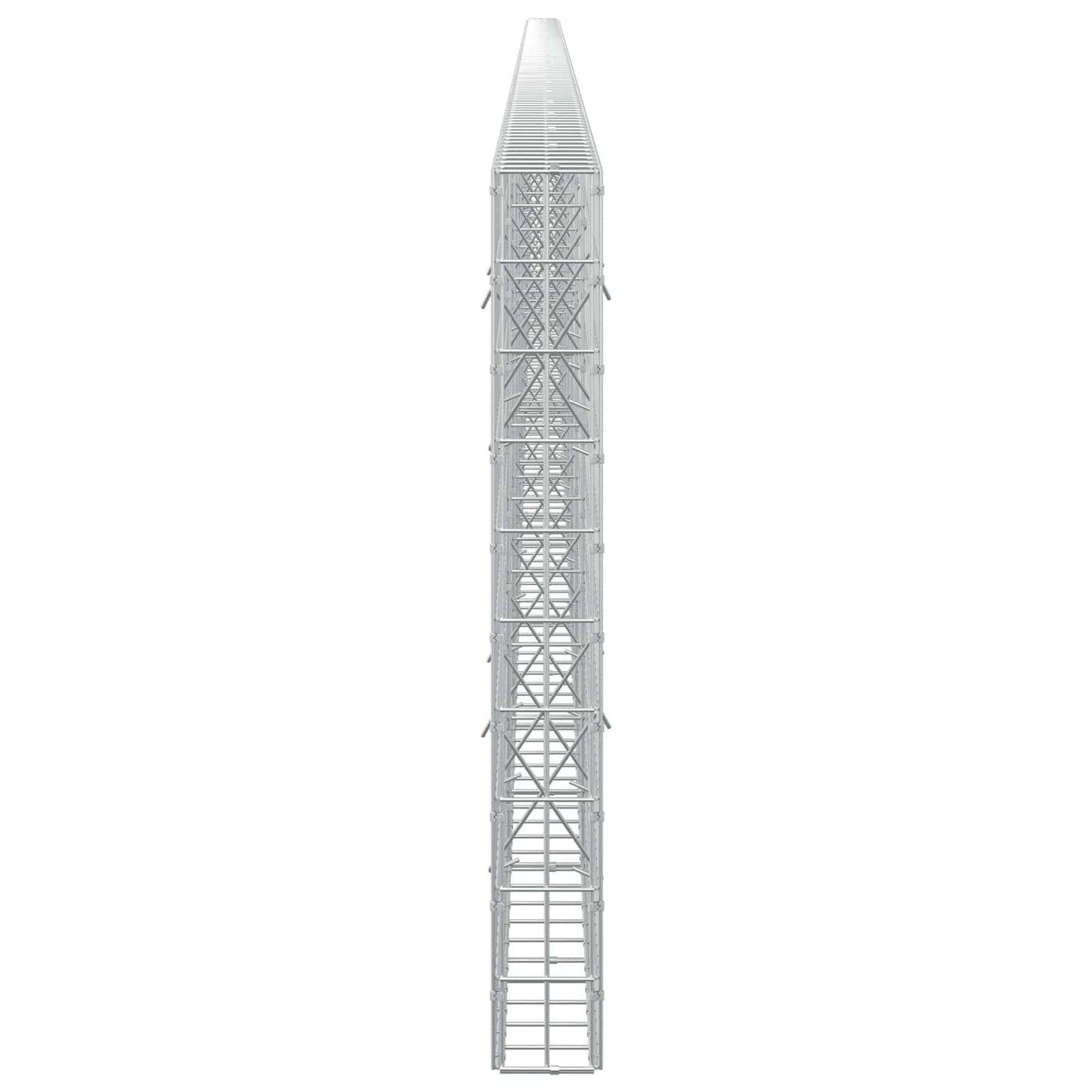 vidaXL Γκαμπιόν με σύρμα 3,5 mm και πλέγμα 5x10 cm 1100x10x100 εκ