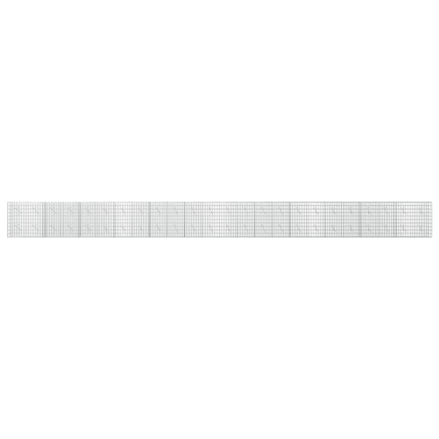 vidaXL Γκαμπιόν με σύρμα 3,5 mm και πλέγμα 5x10 cm 1200x10x100 εκ.