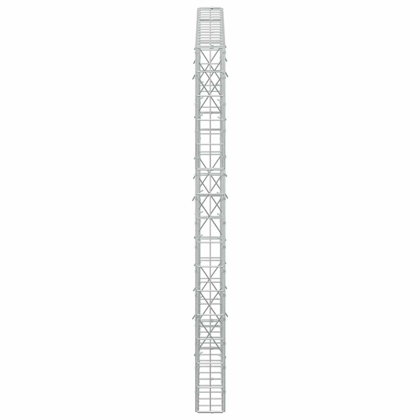 vidaXL Γκαμπιόν με σύρμα 3,5 mm και πλέγμα 5x10 cm 150x10x150 εκ