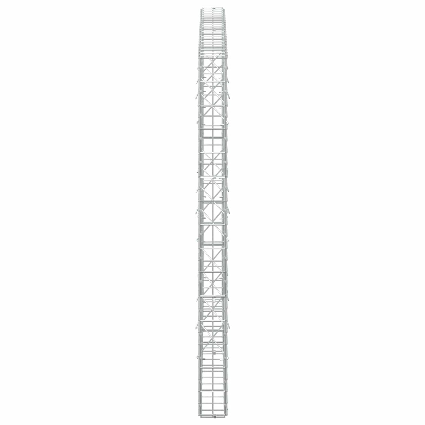vidaXL Γκαμπιόν με σύρμα 3,5 mm και πλέγμα 5x10 cm 200x10x150 εκ