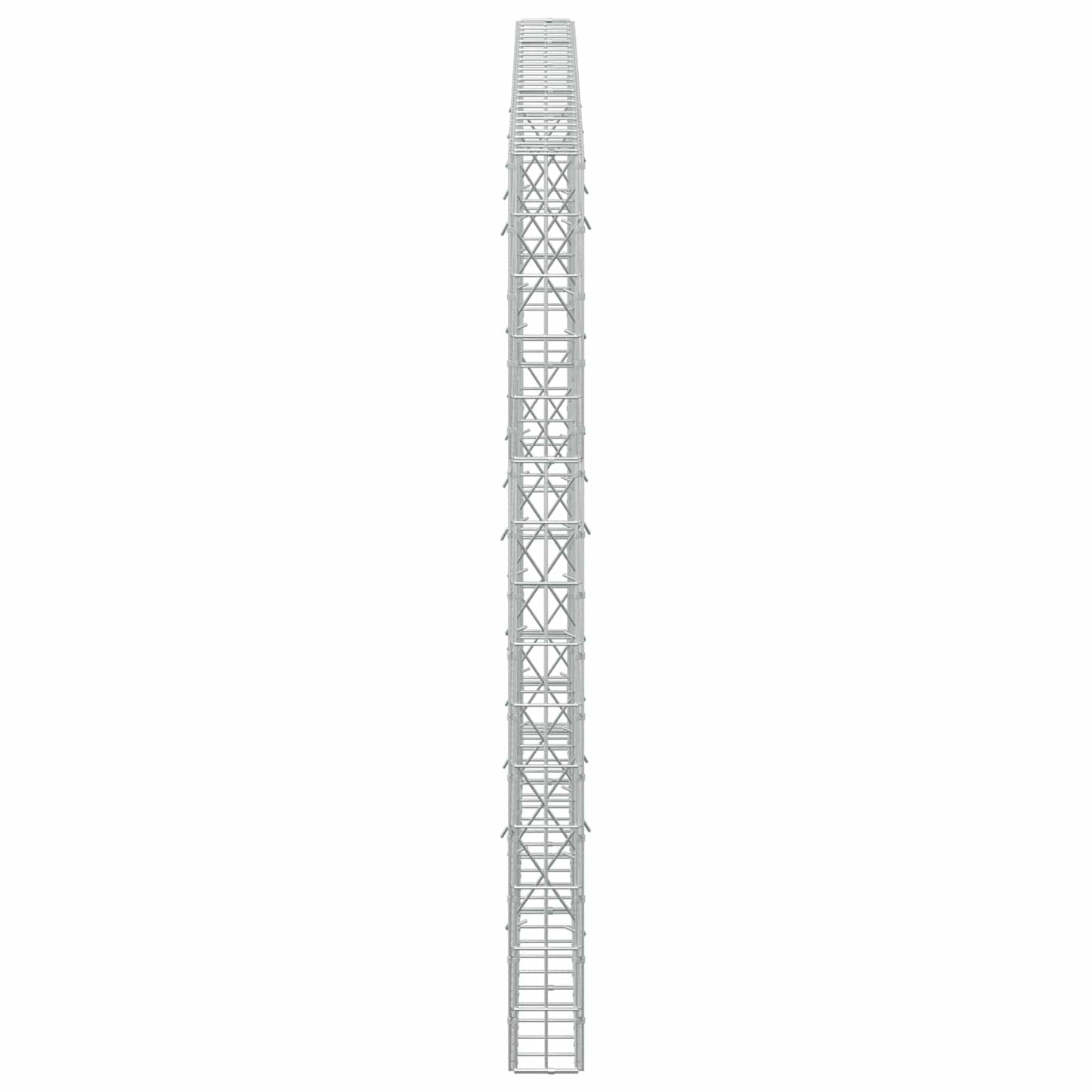 vidaXL Γκαμπιόν με σύρμα 3,5 mm και πλέγμα 5x10 cm 250x10x150 εκ