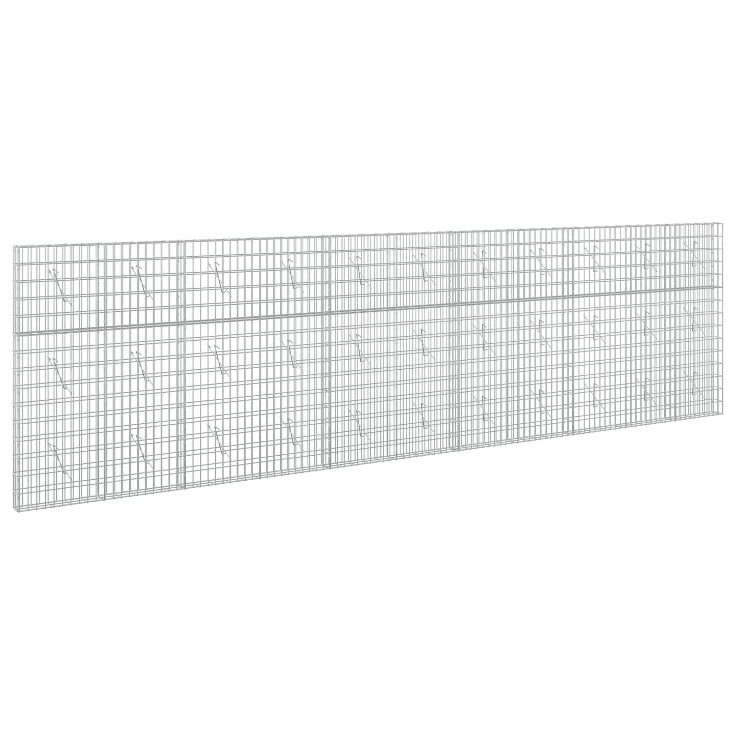 vidaXL Γκαμπιόν με σύρμα 3,5 mm και πλέγμα 5x10 cm 550x10x150 εκ