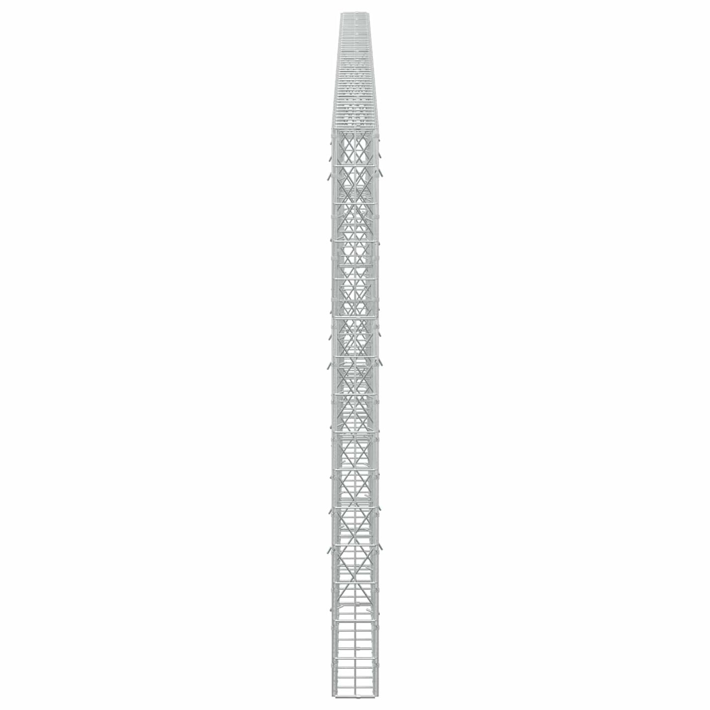 vidaXL Γκαμπιόν με σύρμα 3,5 mm και πλέγμα 5x10 cm 550x10x150 εκ