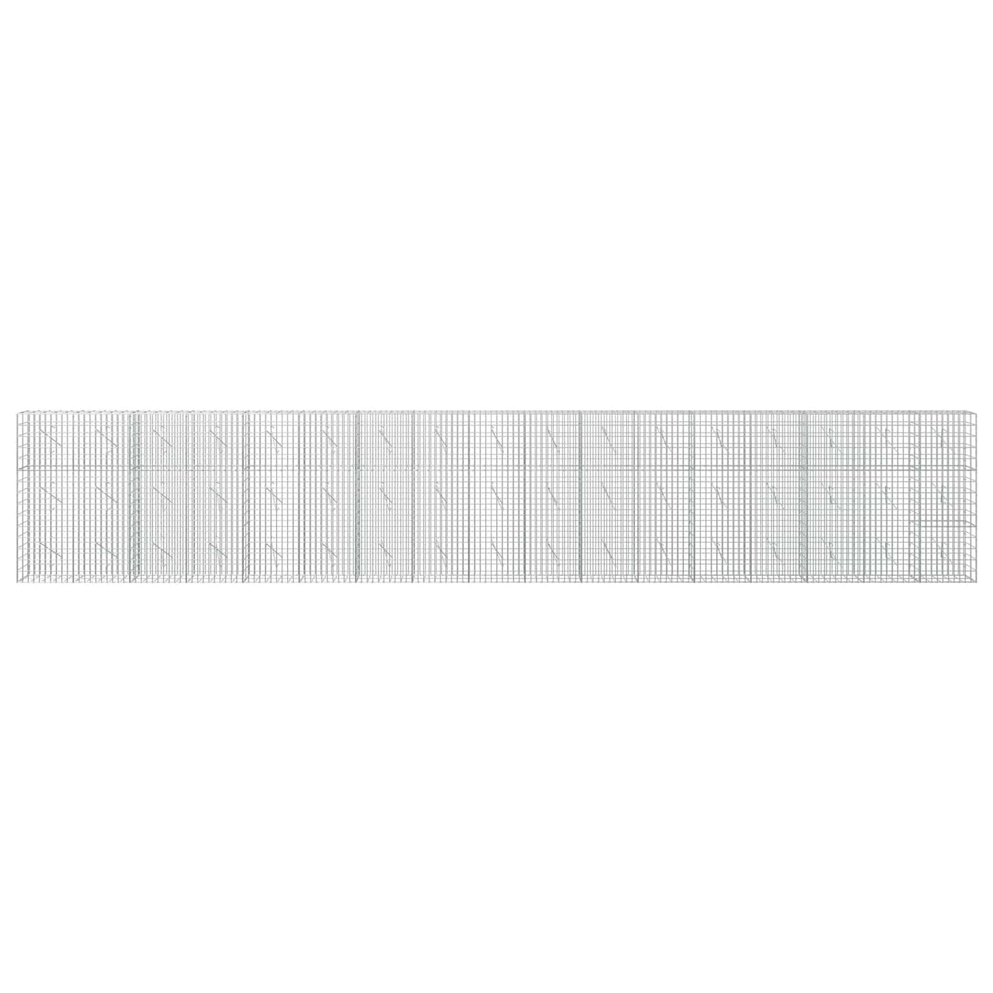 vidaXL Γκαμπιόν με σύρμα 3,5 mm και πλέγμα 5x10 cm 850x10x150 εκ