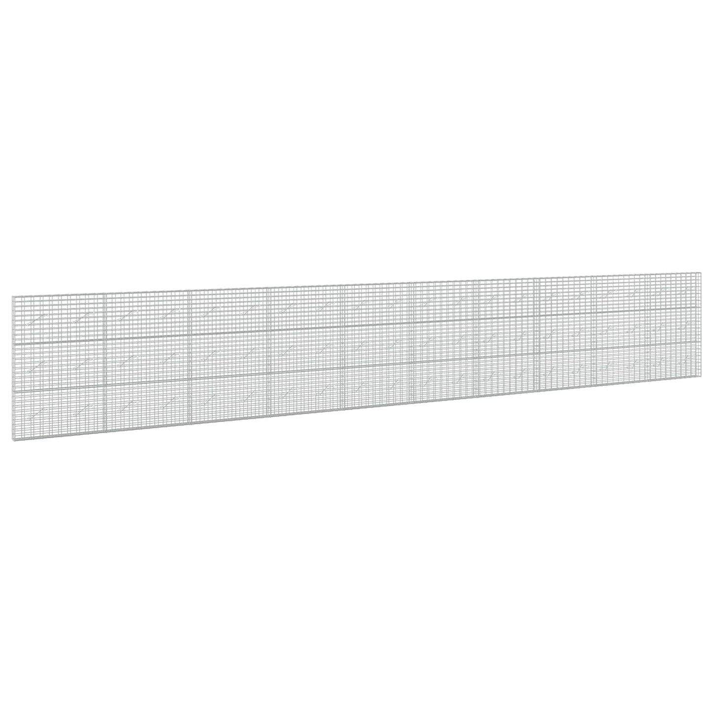 vidaXL Γκαμπιόν με σύρμα 3,5 mm και πλέγμα 5x10 cm 1000x10x150 εκ