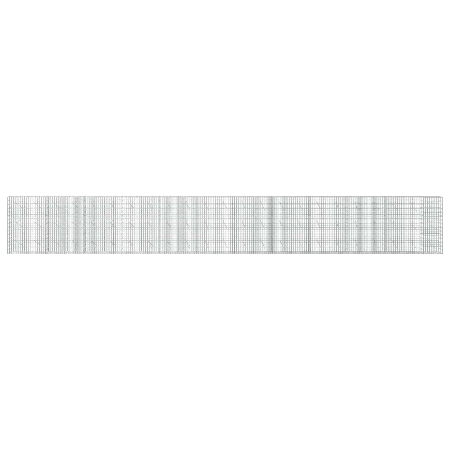 vidaXL Γκαμπιόν με σύρμα 3,5 mm και πλέγμα 5x10 cm 1150x10x150 εκ