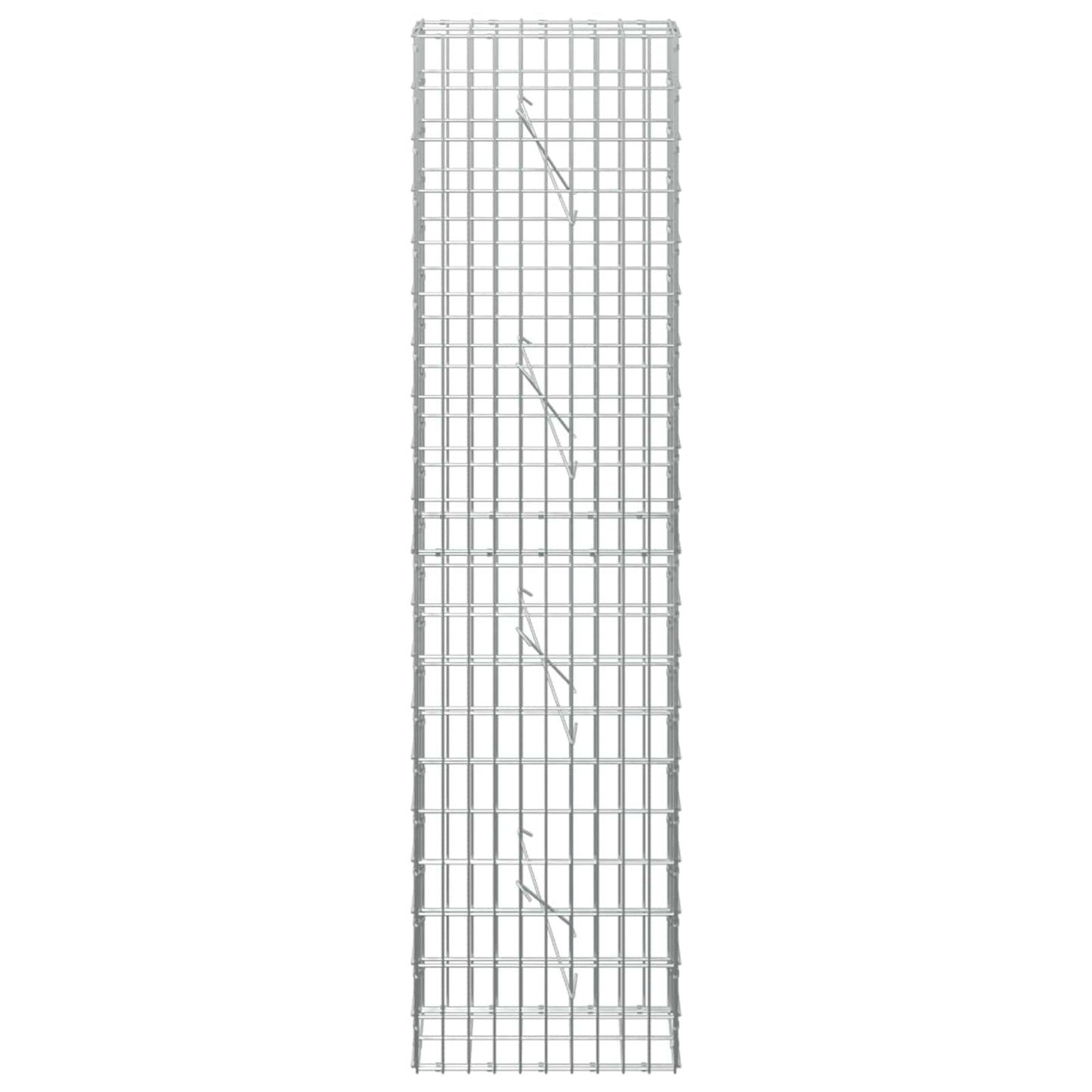 vidaXL Γκαμπιόν με σύρμα 3,5 mm και πλέγμα 5x10 cm 50x10x200 εκ