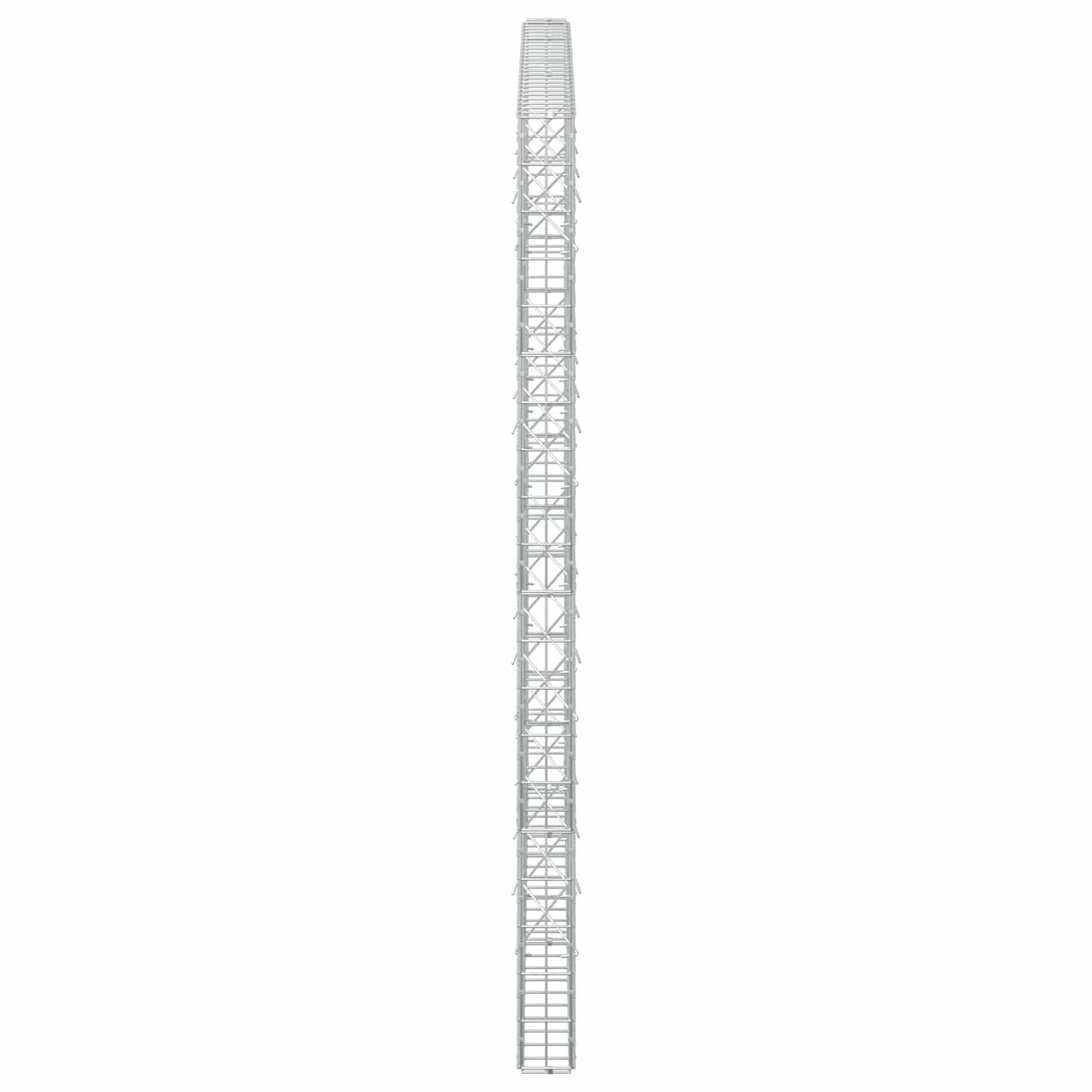 vidaXL Γκαμπιόν με σύρμα 3,5 mm και πλέγμα 5x10 cm 250x10x200 εκ.