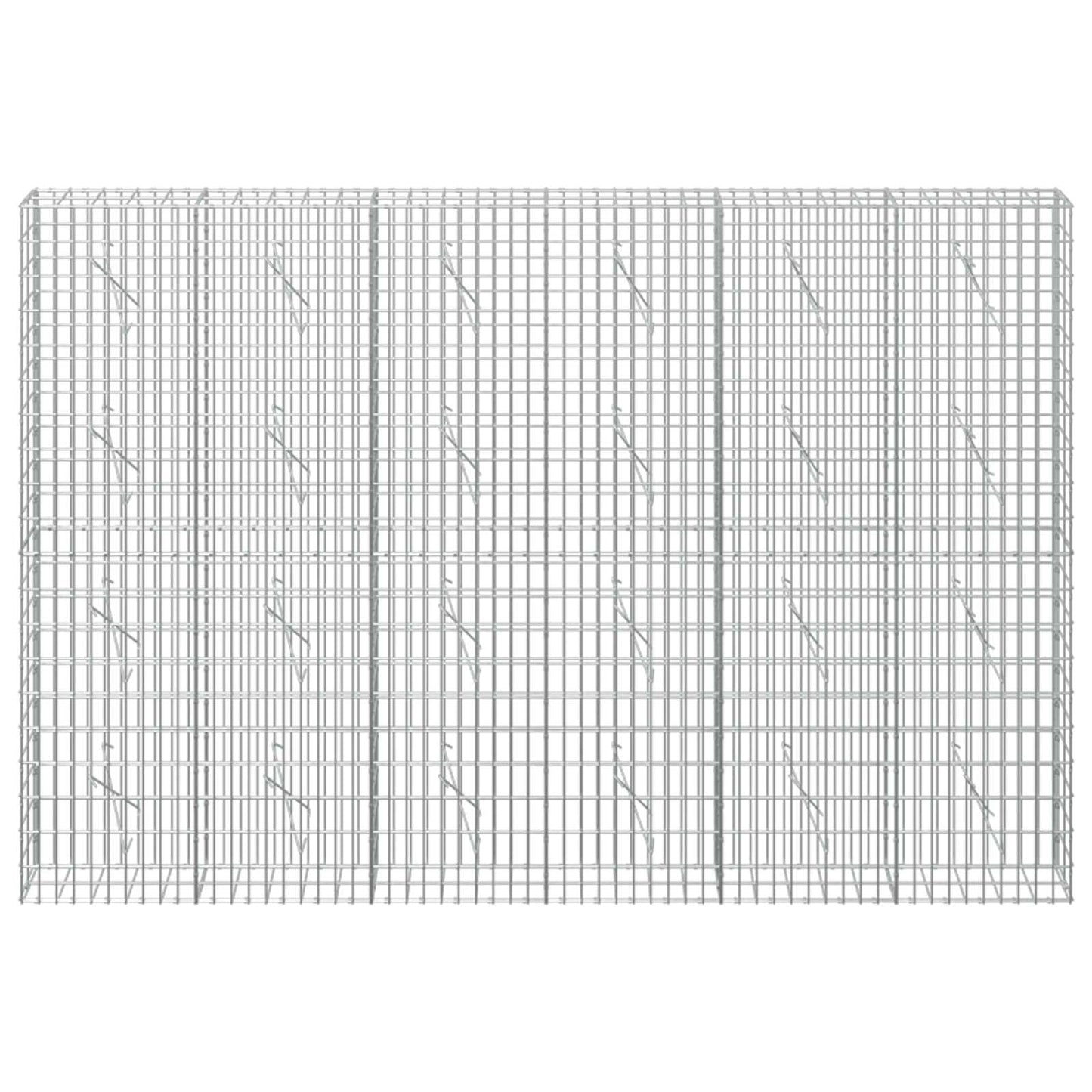 vidaXL Γκαμπιόν με σύρμα 3,5 mm και πλέγμα 5x10 cm 300x10x200 εκ