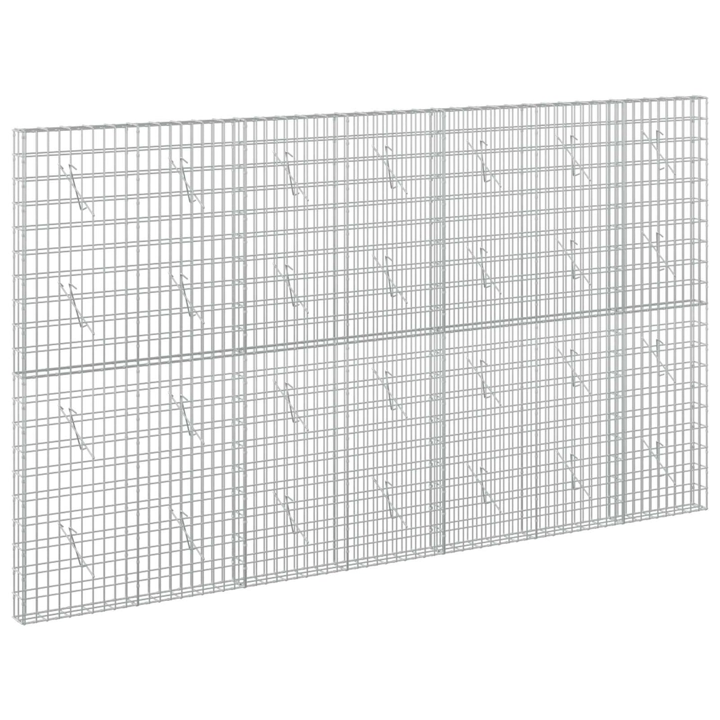 vidaXL Γκαμπιόν με σύρμα 3,5 mm και πλέγμα 5x10 cm 350x10x200 εκ.