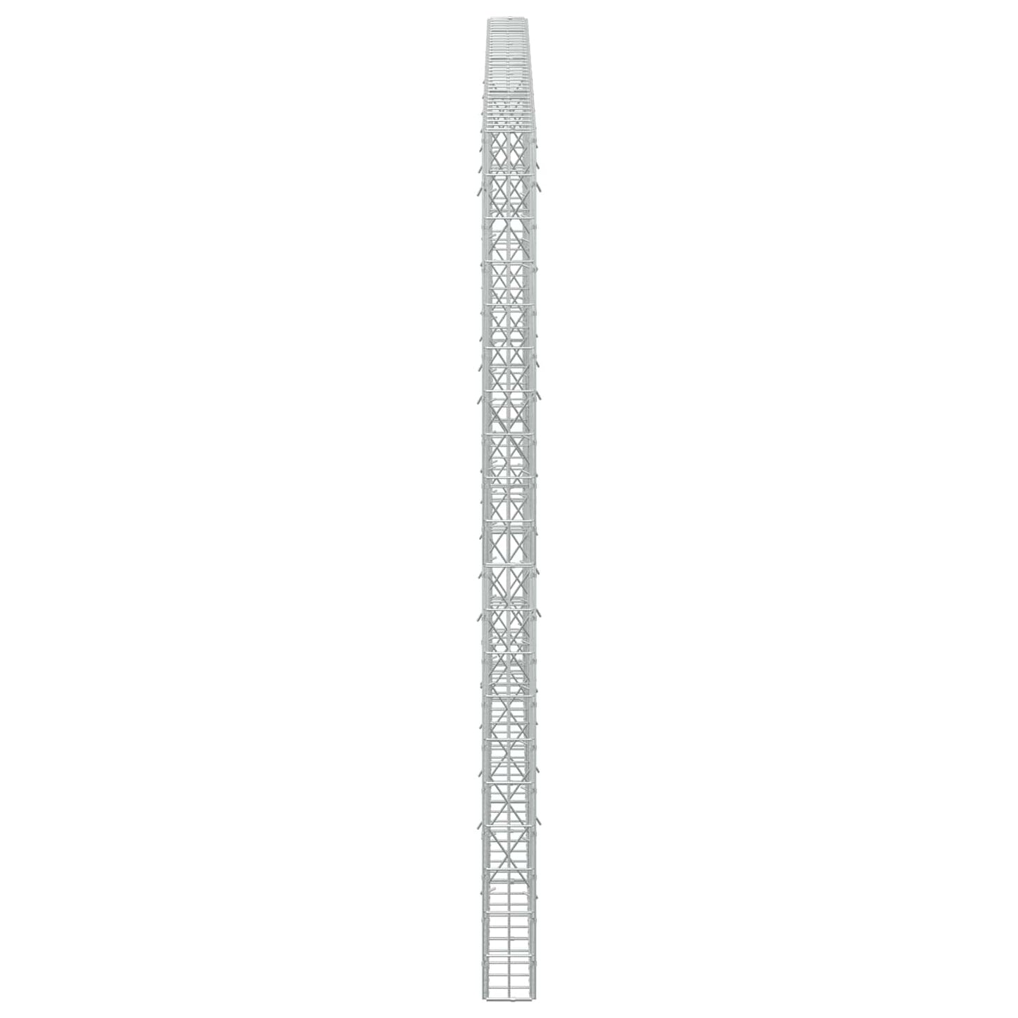 vidaXL Γκαμπιόν με σύρμα 3,5 mm και πλέγμα 5x10 cm 350x10x200 εκ.