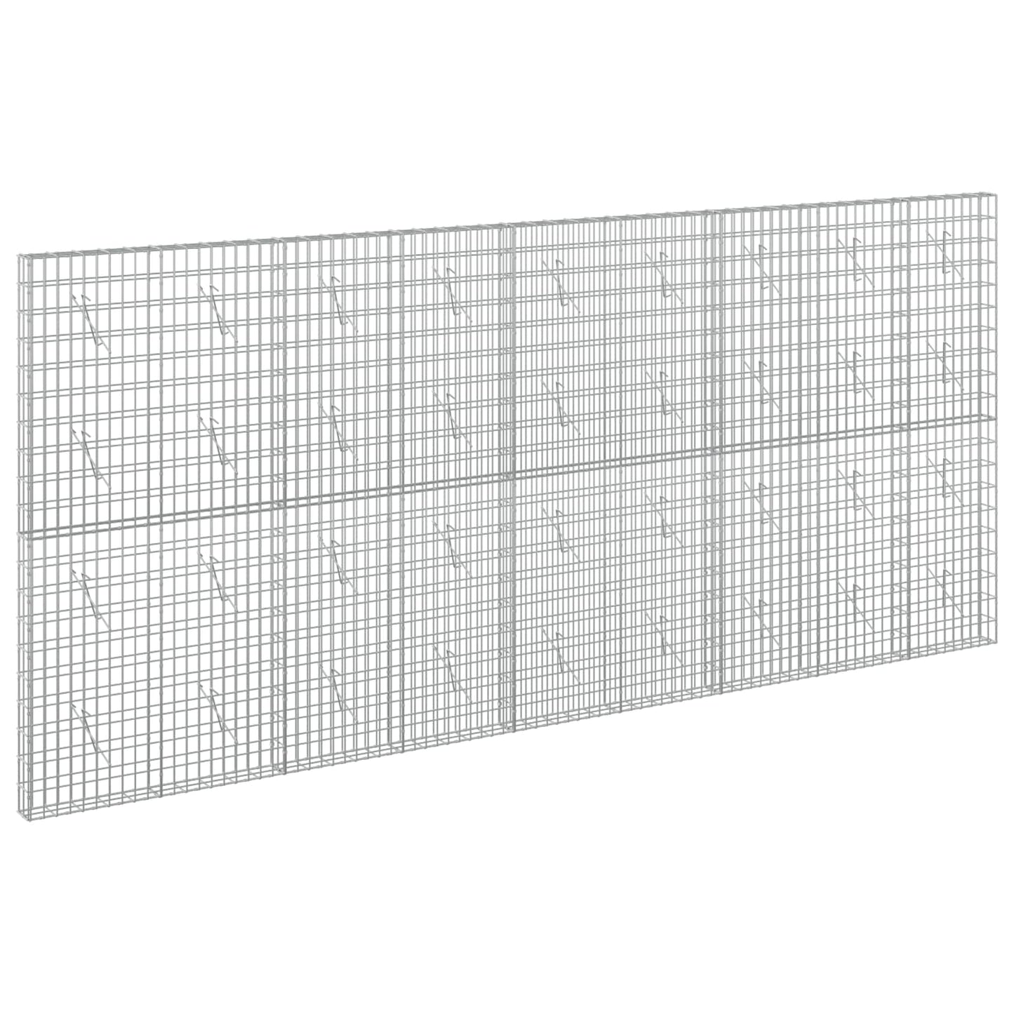 vidaXL Γκαμπιόν με σύρμα 3,5 mm και πλέγμα 5x10 cm 450x10x200 εκ