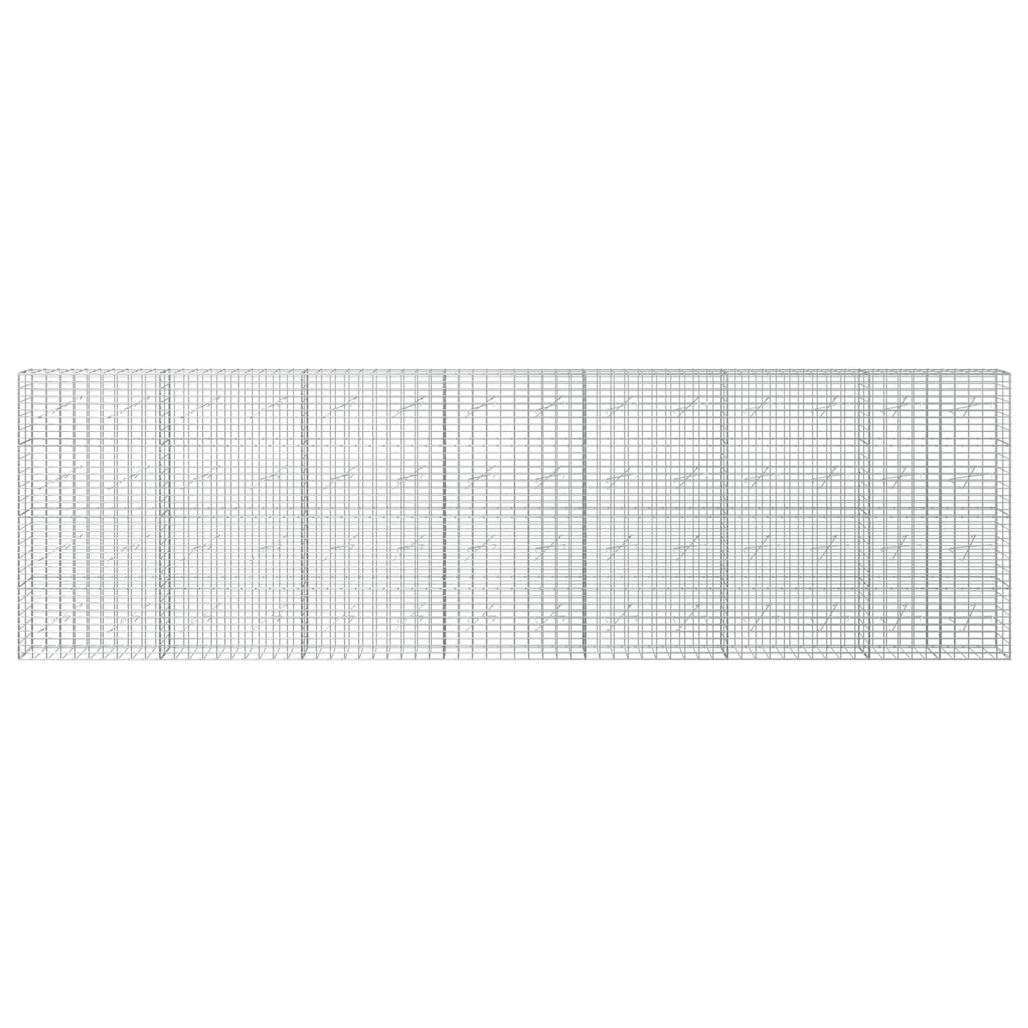 vidaXL Γκαμπιόν με σύρμα 3,5 mm και πλέγμα 5x10 cm 700x10x200 εκ